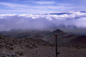 Driving up Mauna Kea